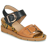 Shoes Women Sandals Sweet ETOXYS Black / Camel