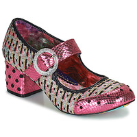 Shoes Women Heels Irregular Choice BUCKLE UP Bordo / Multi