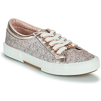 Shoes Girl Low top trainers MICHAEL Michael Kors IMA TINSEL Pink / Gold / Silver