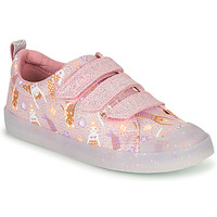 Shoes Girl Low top trainers Clarks FOXING PRINT T Pink