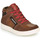 Shoes Boy Hi top trainers Redskins LAVAL KID Brown / Red