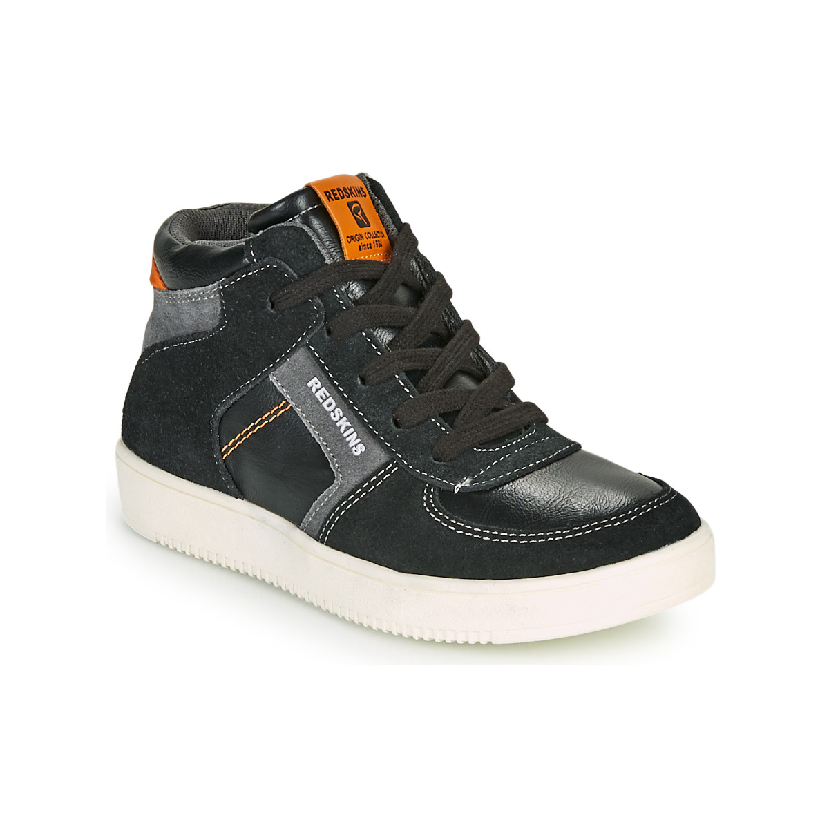 Shoes Boy Hi top trainers Redskins LAVAL KID Black / Anthracite