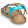 Shoes Girl Sandals Mod'8 CALICOT Turquoise / Gold