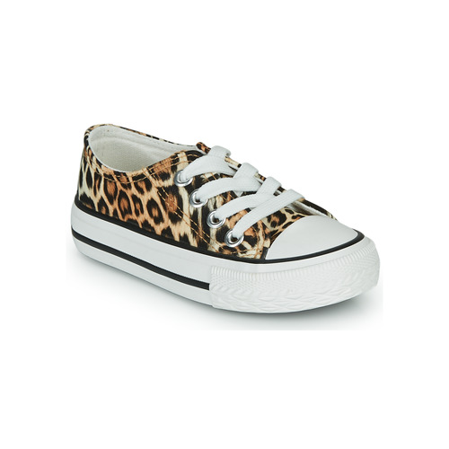 Shoes Girl Low top trainers Citrouille et Compagnie OTAL Leopard