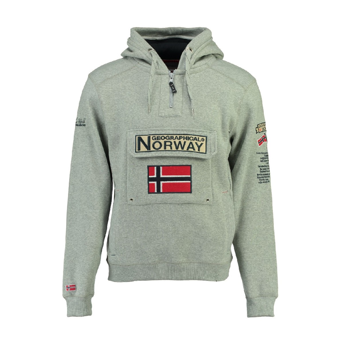 Clothing Boy Sweaters Geographical Norway GYMCLASS Grey