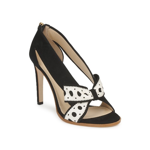 Shoes Women Heels Moschino DELOS ESCA Black / Ivory
