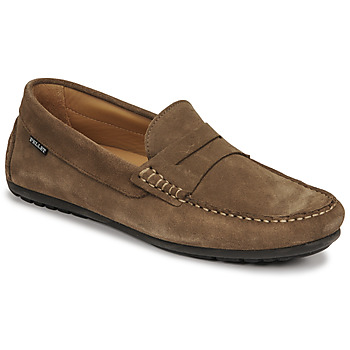 Shoes Men Loafers Pellet Cador Velvet / Taupe