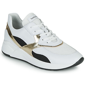 Shoes Women Low top trainers NeroGiardini FILOMENE White / Black / Gold