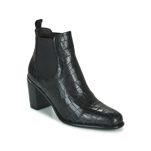 Shoes Women Ankle boots Adige FANNY V5 CROCO NOIR Black