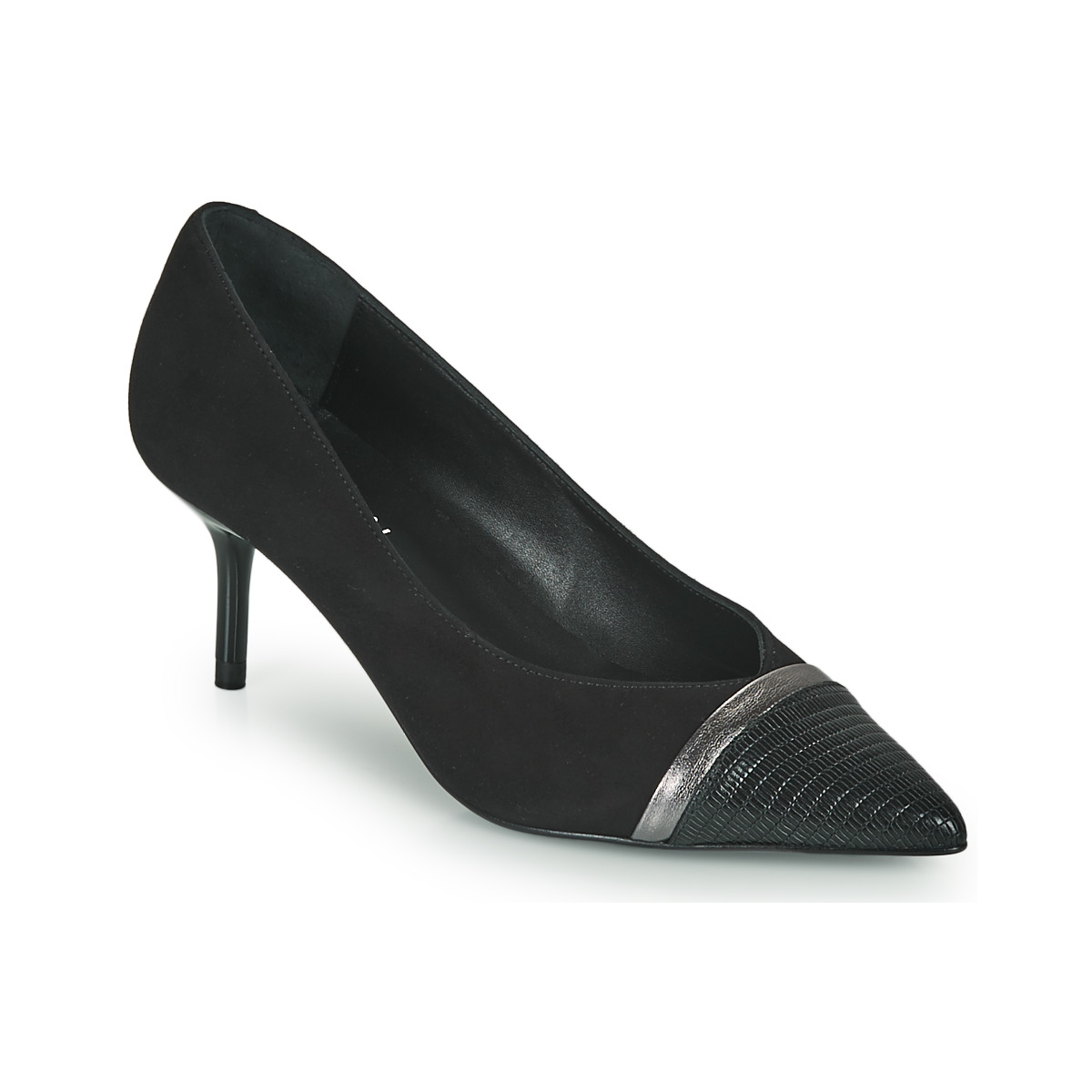 Shoes Women Heels JB Martin TROUBLANTE Goat / Velvet / Black