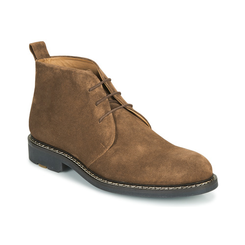 Shoes Men Mid boots Pellet MIRAGE Velvet / Tan
