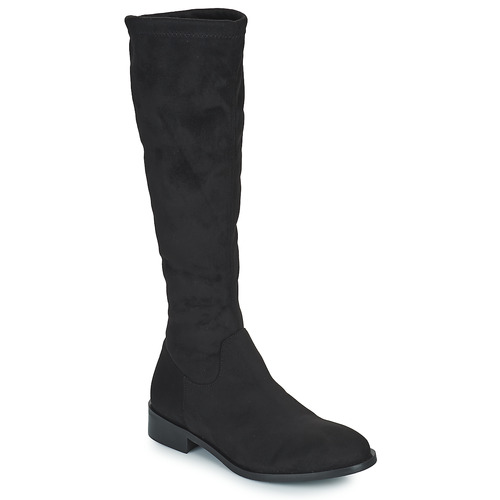 Shoes Women High boots JB Martin AMOUR Canvas / Suede / Stretch / Black
