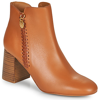 Shoes Women Ankle boots See by Chloé LOUISEE Camel