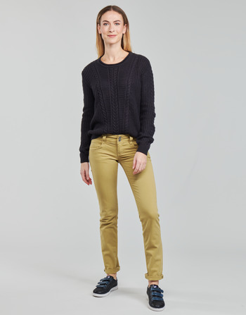 Clothing Women 5-pocket trousers Pepe jeans GEN Beige