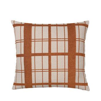 Home Cushions covers Broste Copenhagen CHEQUER Caramel