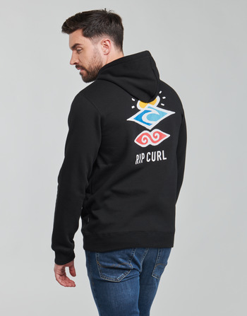 Clothing Men Sweaters Rip Curl SEARCH ICON HOOD Black