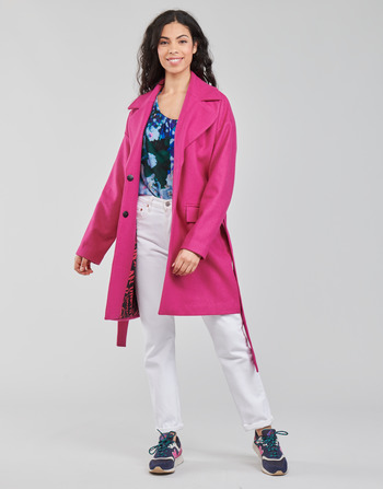 Clothing Women Coats Desigual RUBI Pink