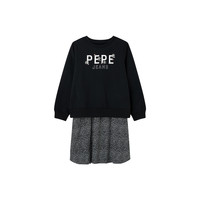Clothing Girl Short Dresses Pepe jeans MELANIA Black