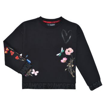 Clothing Girl Sweaters Desigual ALICIA Black