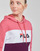 Clothing Women Sweaters Fila AQILA HOODY Pink / White / Purple