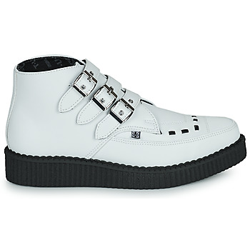 TUK POINTED CREEPER 3 BUCKLE BOOT White