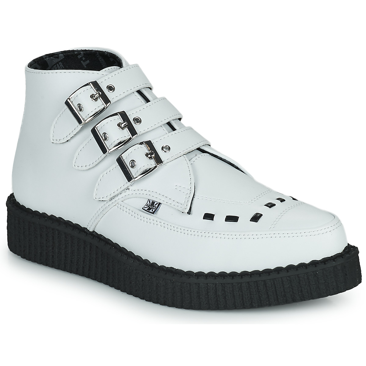 Shoes Mid boots TUK POINTED CREEPER 3 BUCKLE BOOT White