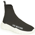 Love Moschino  JA15343G1D  womens Shoes (High-top Trainers) in Black