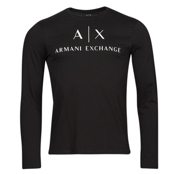 Clothing Men Long sleeved tee-shirts Armani Exchange 8NZTCH Black