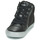 Shoes Girl Hi top trainers Geox GISLI Black / Silver