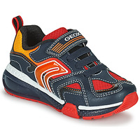 Shoes Boy Low top trainers Geox BAYONYC Marine / Orange