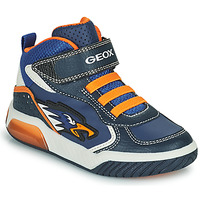 Shoes Boy Hi top trainers Geox INEK Marine / Orange