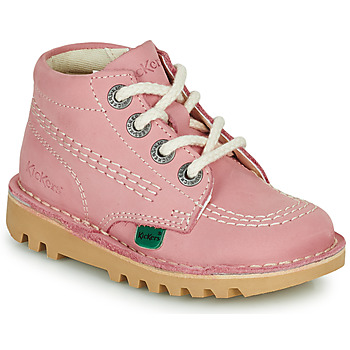 Shoes Children Mid boots Kickers KICK HI ZIP Pink