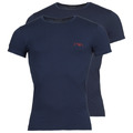 Emporio Armani  MONOGRAM X2  mens T shirt in Blue