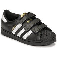 Shoes Children Low top trainers adidas Originals SUPERSTAR CF C Black / White