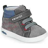 Shoes Boy Hi top trainers Primigi BABY LIKE Grey / Blue