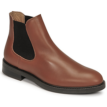 Shoes Men Mid boots Selected CHELSEA Cognac