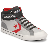 Shoes Children Hi top trainers Converse PRO BLAZE STRAP LEATHER TWIST HI Grey