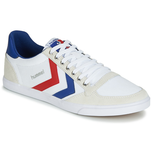 Shoes Low top trainers hummel SLIMMER STADIL LOW White / Red / Blue