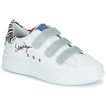 Shoes Women Low top trainers Semerdjian BARRY White / Silver