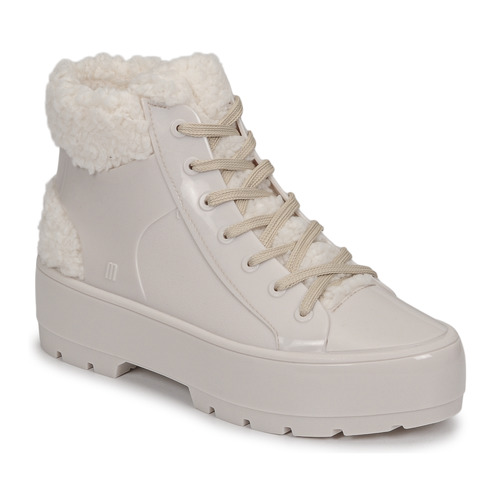 Shoes Women Mid boots Melissa MELISSA FLUFFY SNEAKER AD Beige / White