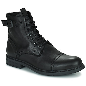 Shoes Men Mid boots Jack & Jones JFW SHELBY LEATHER Black