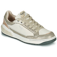 Shoes Women Low top trainers Pepe jeans MARBLE GLAM White / Gold