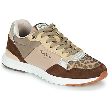 Shoes Women Low top trainers Pepe jeans VERONA PRO TOUCH Brown / Beige
