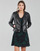 Clothing Women Leather jackets / Imitation leather Naf Naf CAMARADE Black