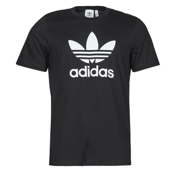 Clothing Men Short-sleeved t-shirts adidas Originals TREFOIL T-SHIRT Black