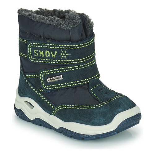 Shoes Boy Snow boots Citrouille et Compagnie POUDOU Blue / Green