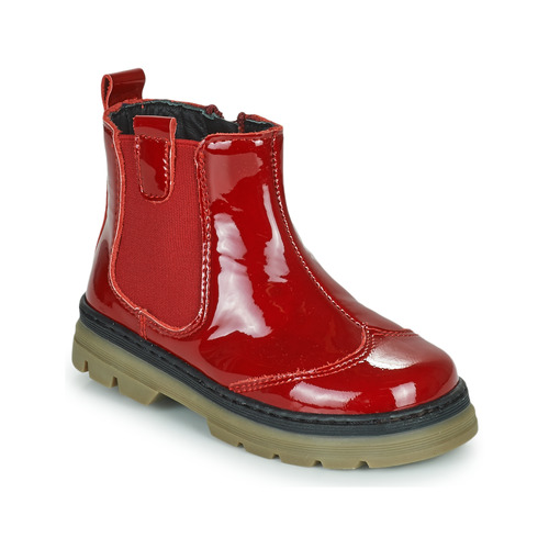 Shoes Girl Mid boots Citrouille et Compagnie PATATA Red / Varnish
