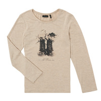 Clothing Girl Long sleeved tee-shirts Ikks COQUILLE D'ŒUF Beige