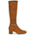 Shoes Women High boots JB Martin ANNA Canvas / Suede / Stretch / Camel
