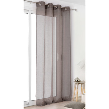 Home Sheer curtains Linder VOILE DE LIN Grey